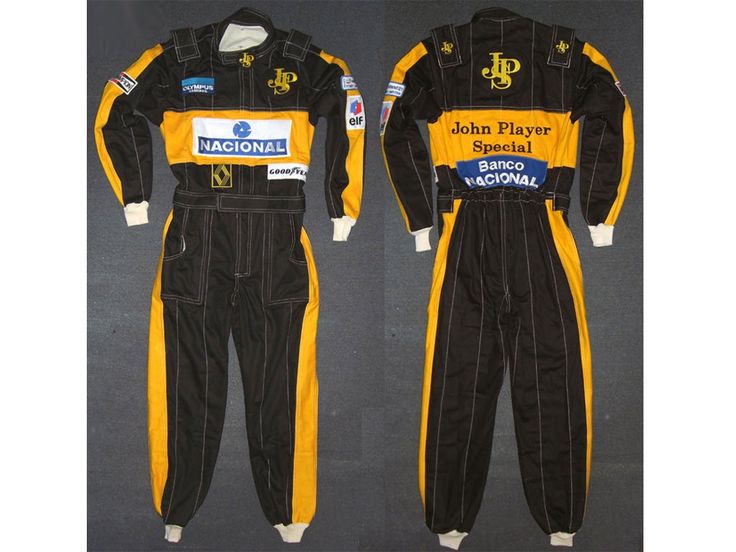 Ayrton Senna 1985 JPS Embroidered patches go kart race suit