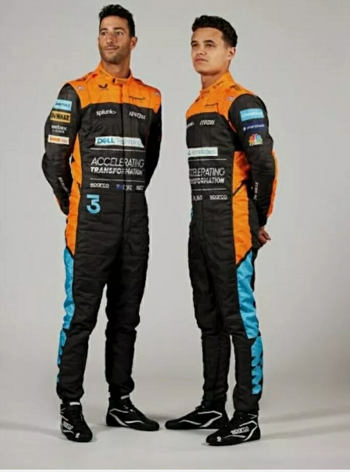 Daniel New McLaren racing printed suit Replica 2022 model