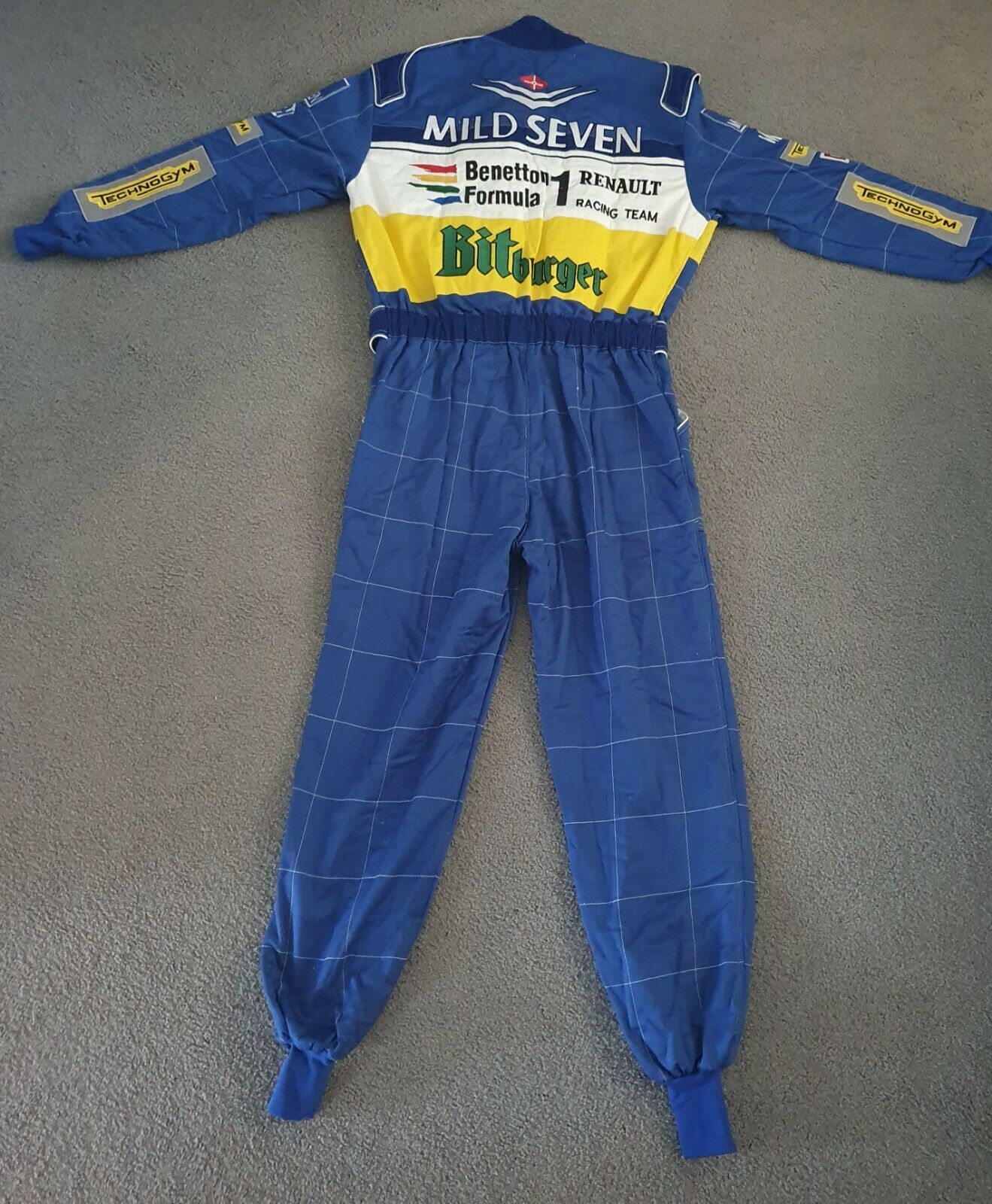 F1 MICHAEL SCHUMACHER BENETTON Embroidered go kart race suit 6
