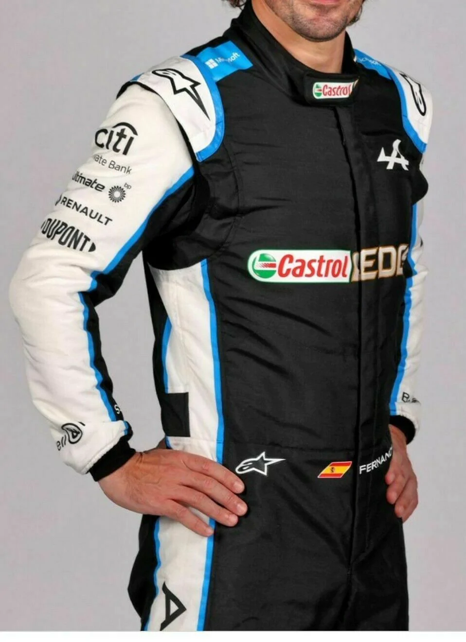 Fernando Alonso in Alpine race suit