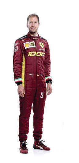 Sebastian Vettel 2020 go kart suit